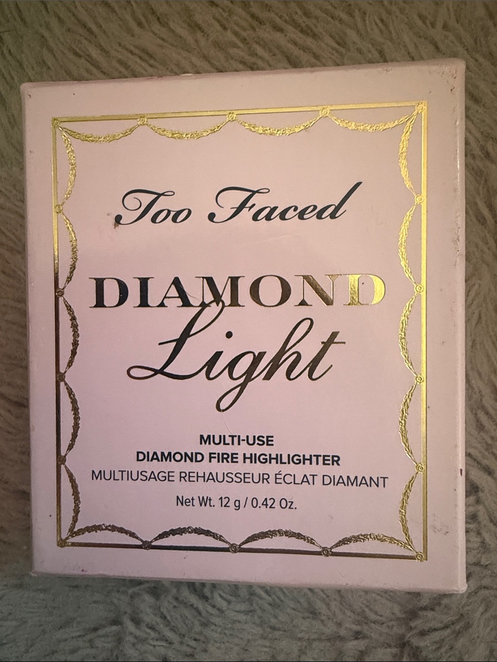Too Faced DIAMOND LIGHT Highlighter "Diamond Fire" NEW!! Multi-Use Sealed